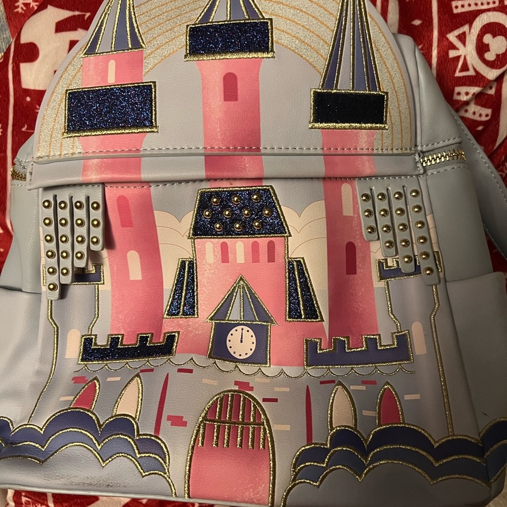 Danielle Nicole Mini Backpack Disney Like New Castle Cinderella